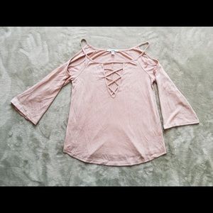 🆕 PAPAYA Pink Flowy Top
